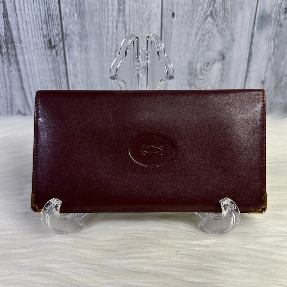CARTIER continental unisex passport holder wallet